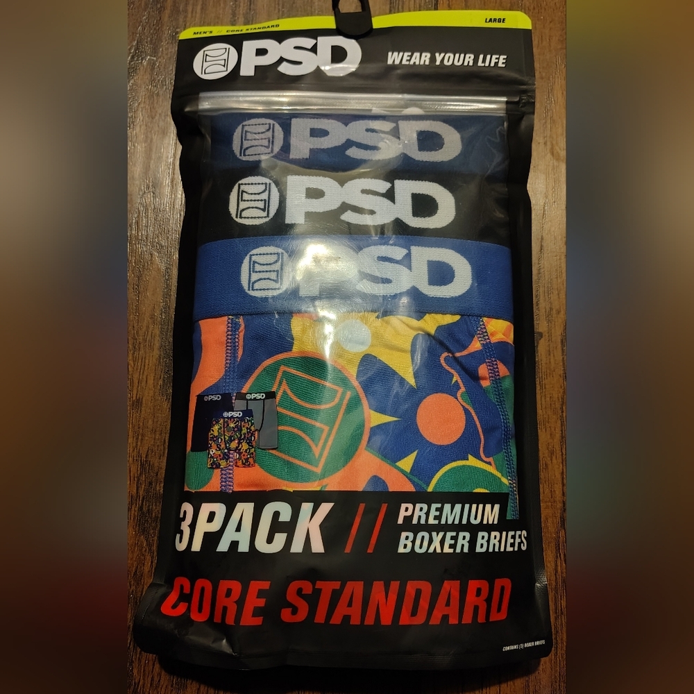 PSD 3 Pack Premium Boxer Briefs Core Standard Men's
